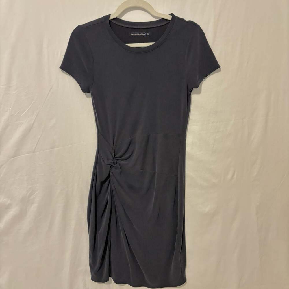 Abercrombie & Fitch Short Sleeve Twist-Front Mini Dress Size S